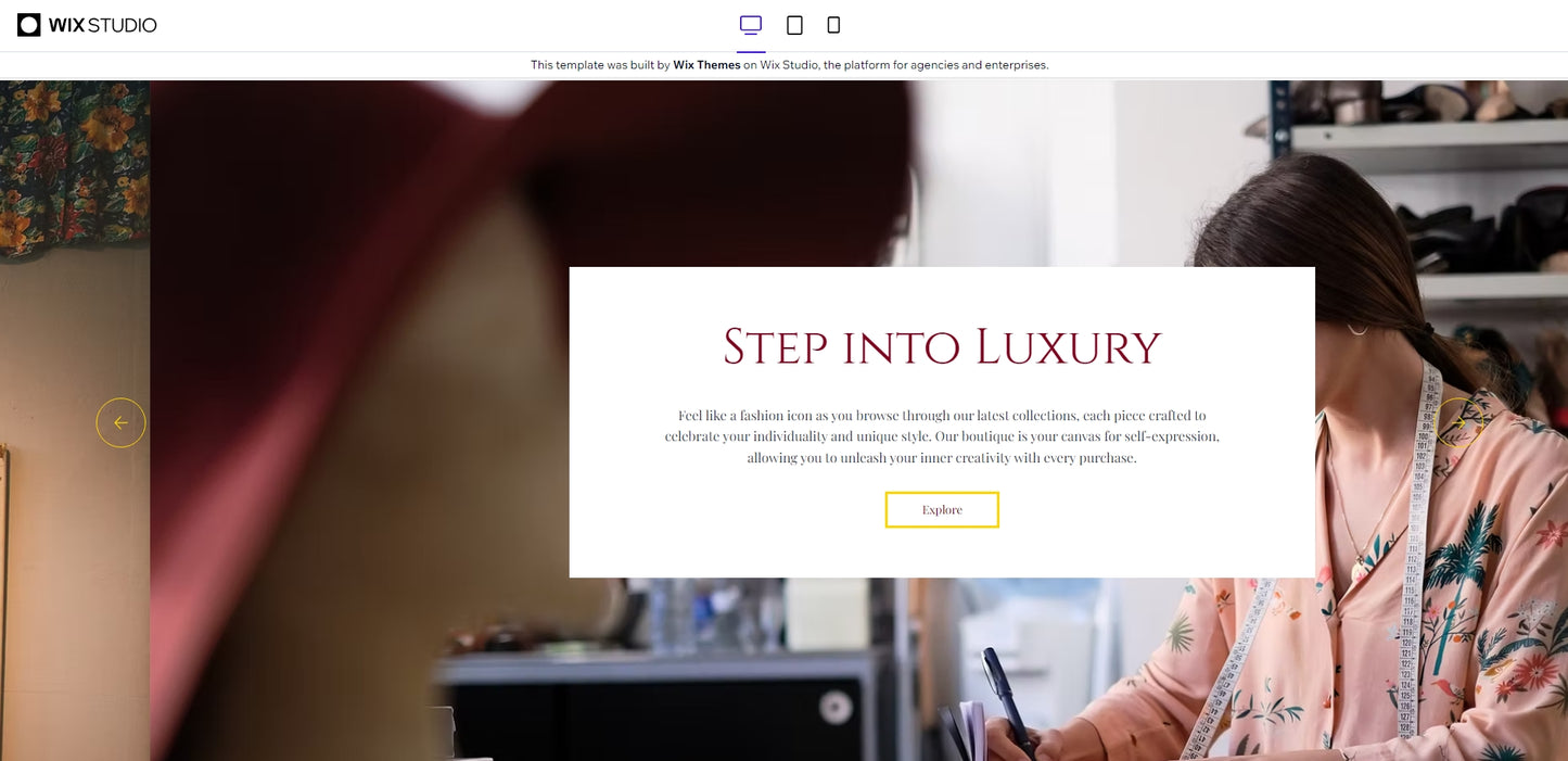 Fashion Boutique Website Template for Wix Studio(With Free SEO and Setup)